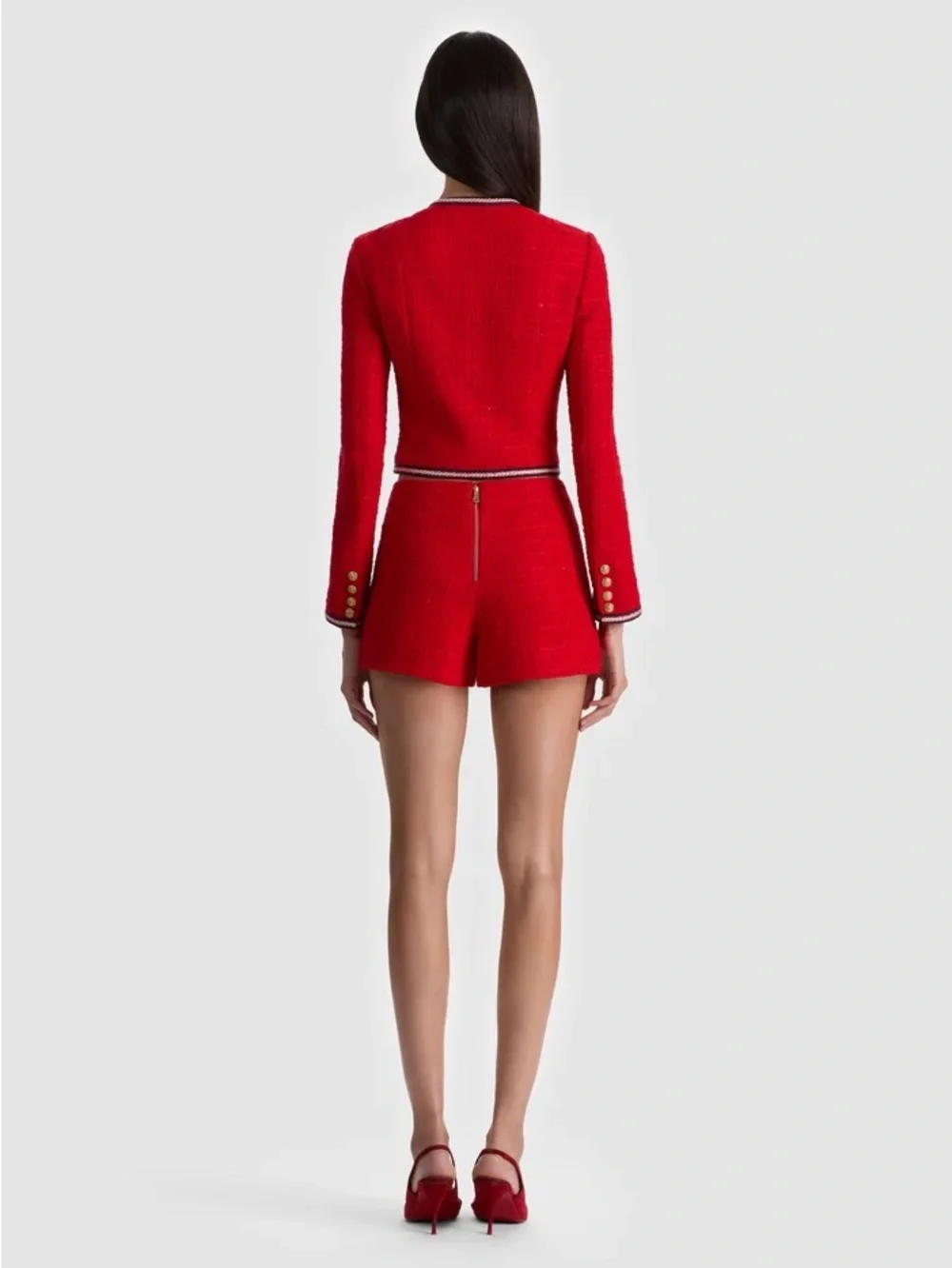 Alice + Olivia Troy Tweed Shorts